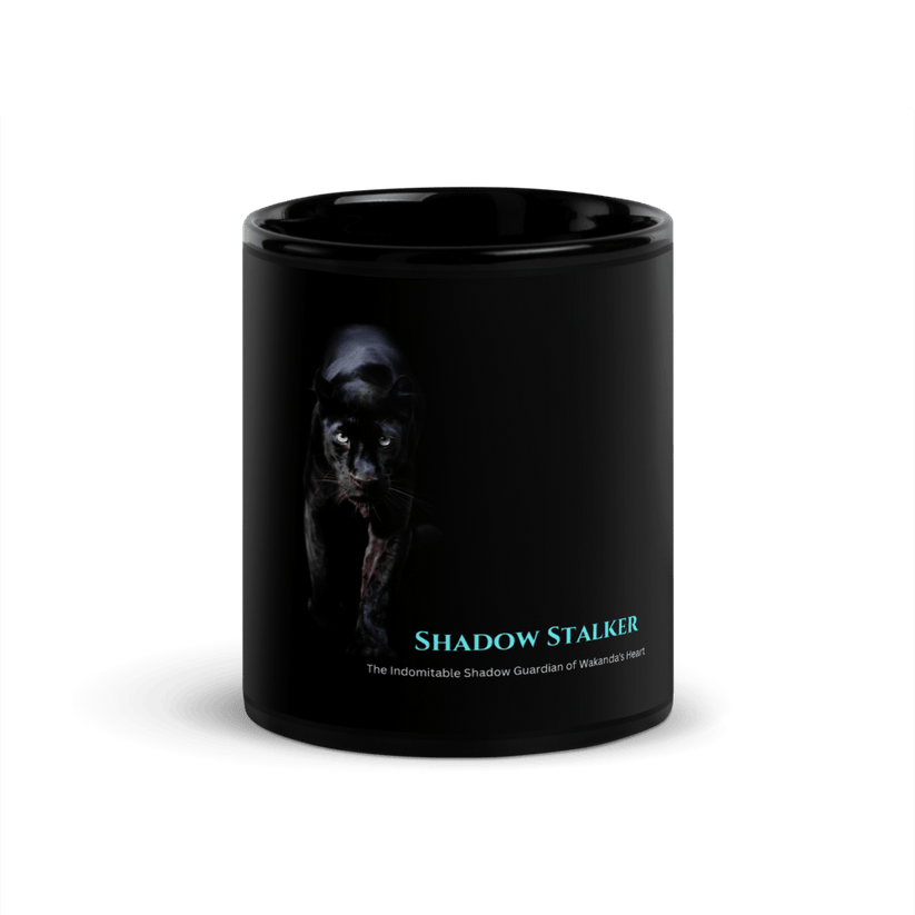 Black Panther Prowl Black Glossy Mug Design By HadiArts