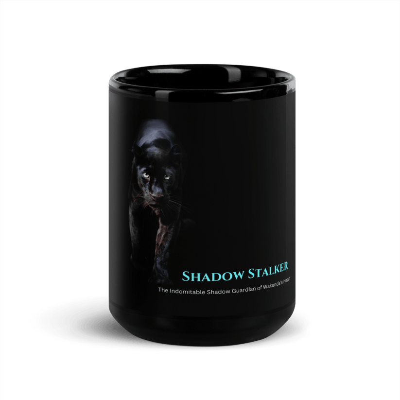 Black Panther Prowl Black Glossy Mug Design By HadiArts