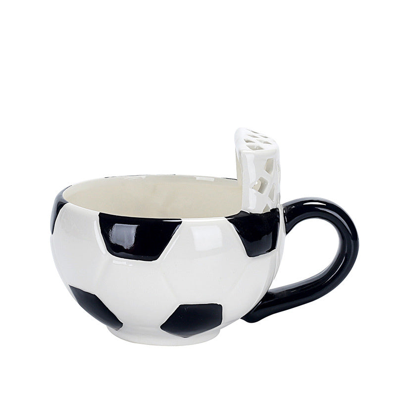 The Mug with a Hoop | Ceramic Coffee & Hot Chocolate Mug;  Cereal;  Soup Bowl | 16OZ Cup | Best Novelty Gift Idea for Coaches;  Dad;  Mom;  Kids;  Birthday;  Basketball & All Sport Lovers