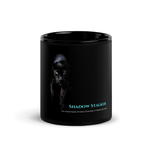 Black Panther Prowl Black Glossy Mug Design By HadiArts